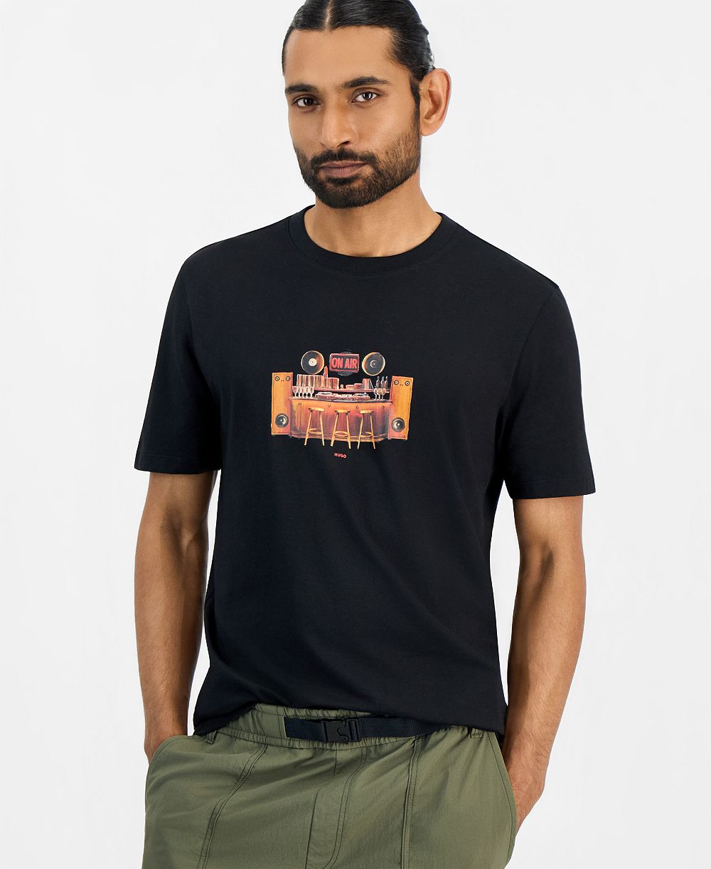 HUGO by Hugo Boss Men's Durectee Graphic T-Shirt