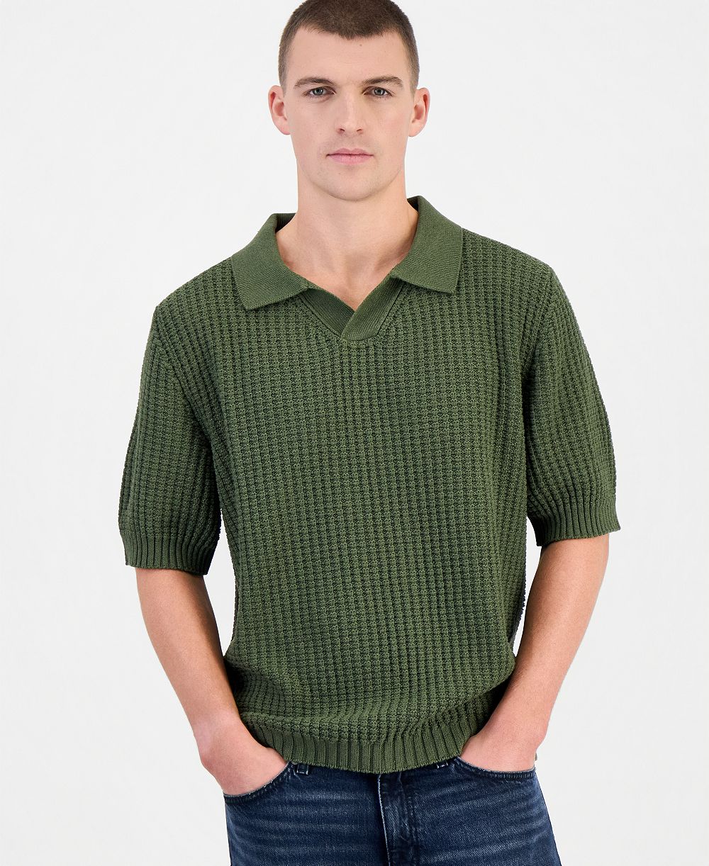 Hugo Boss Men's Spero Waffle-Knit Polo Shirt
