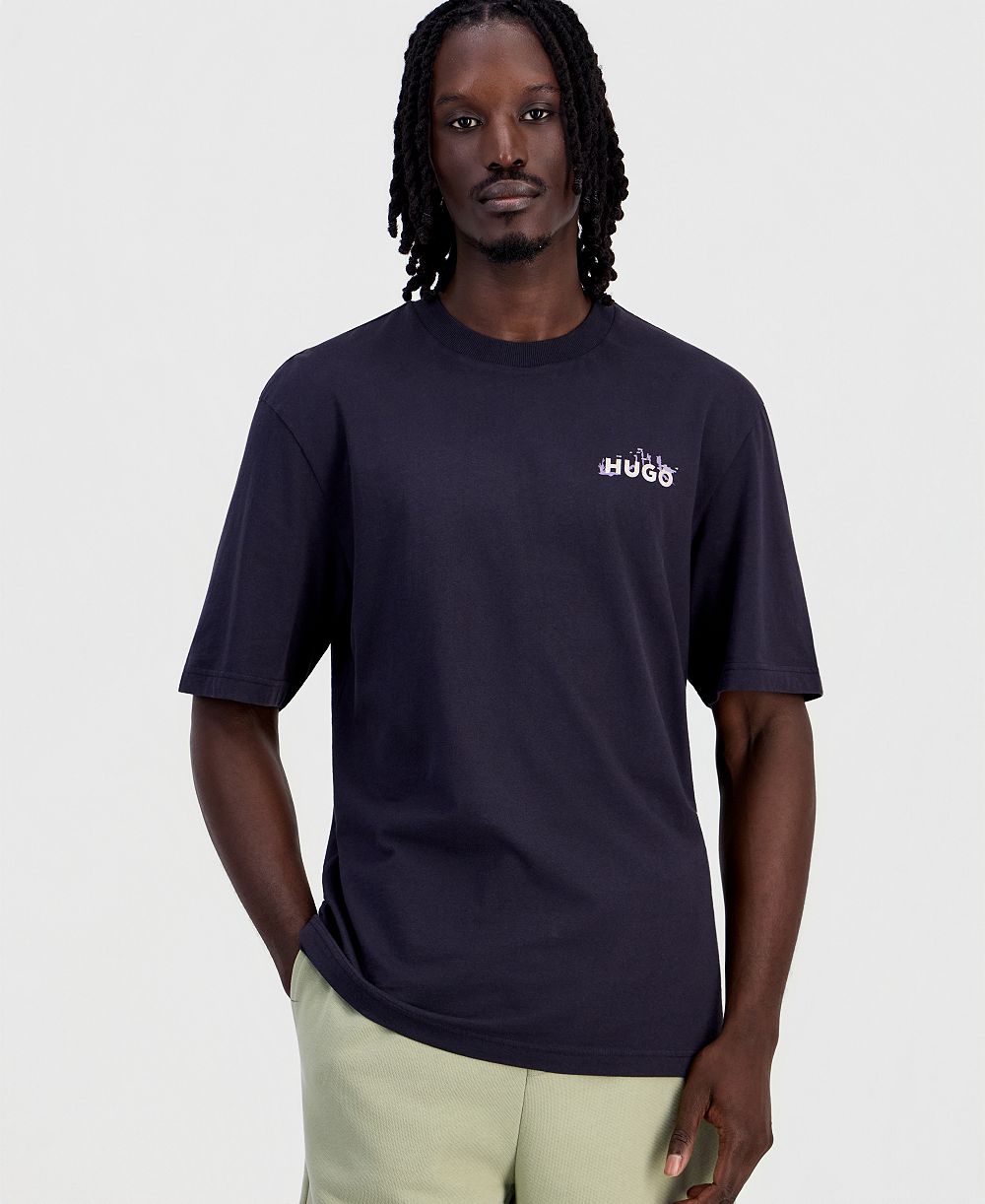 HUGO by Hugo Boss Men's Noxwash Graphic Crewneck T-Shirt