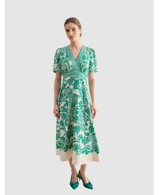 Платье Hobbs London Trelissick V-Neck Fit Flare