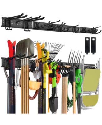 XDOVET Tool Organizer Wall Mount Metal Rack Garden Hanger Holder Hooks
