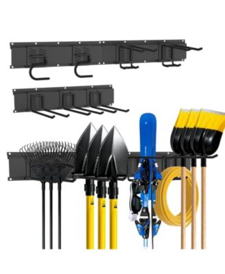 XDOVET Wall Mount Garden Tool Organizer Rack 7 Hooks