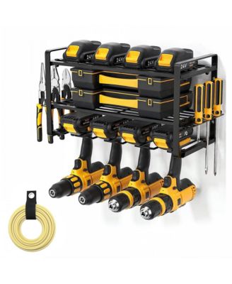 XDOVET Power Tool Organizer Wall Mount Drill Holder Metal Storage Workshop Garage