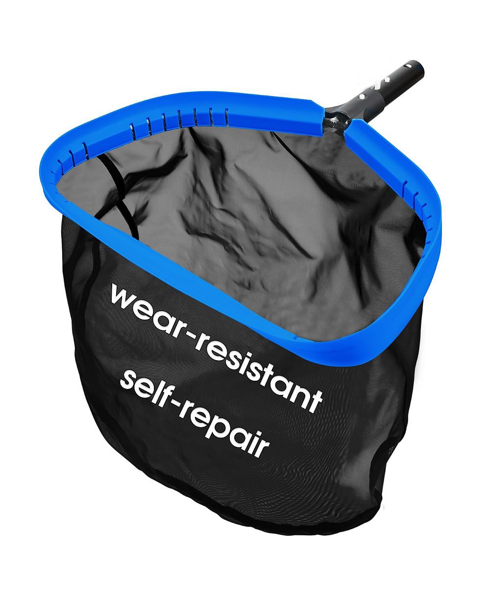 XDOVET Pool Skimmer Net Leaf Rake Aluminum Frame Mesh Bag