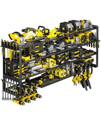 XDOVET Power Tool Organizer Wall Mount 4 Tier Drill Holder