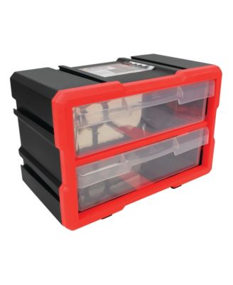 XDOVET Dual-drawer interlocking storage unit