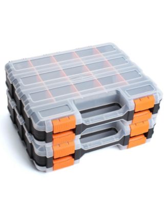 XDOVET Tool Box Organizer Small Parts Storage Removable Dividers