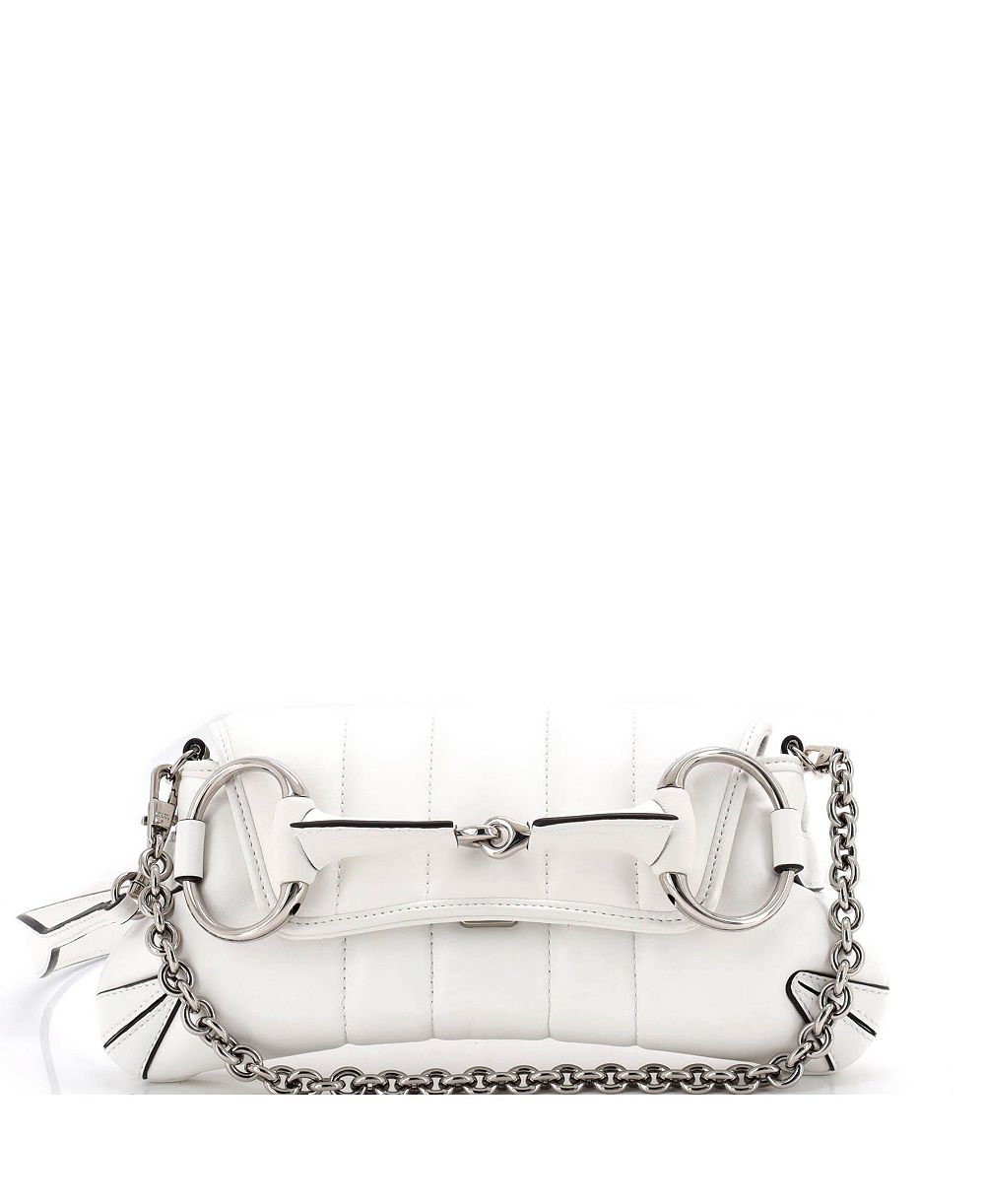 Pre-Owned Gucci сумка через плечо Horsebit chain quilted leather small
