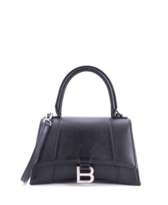 Pre-Owned Balenciaga Small Hourglass Top Handle Bag Leather