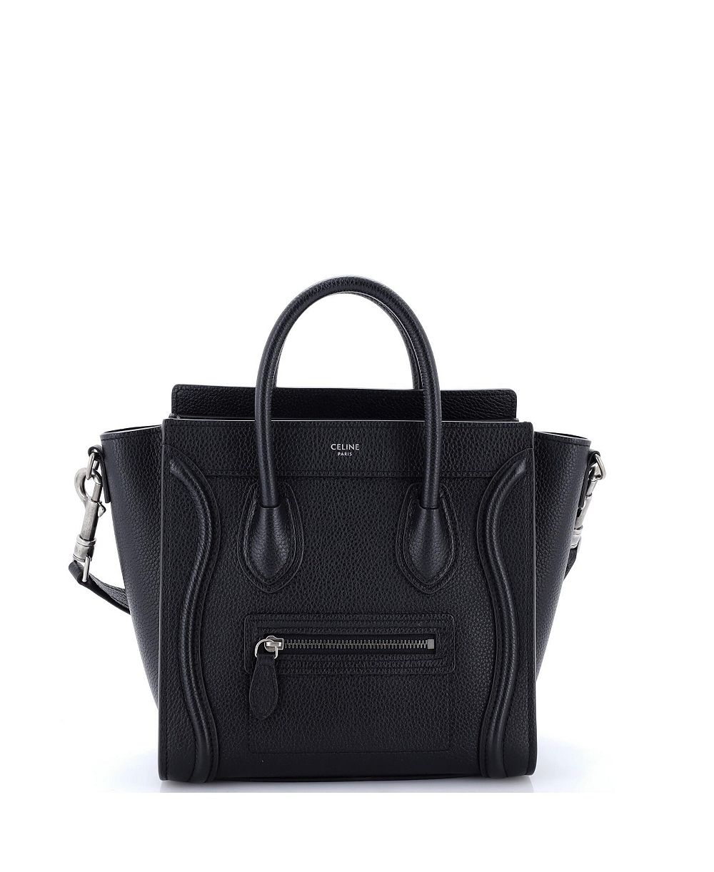 Pre-Owned Celine Nano Luggage Bag Grainy Leather