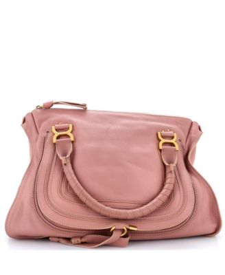 Б/у большая сумка через плечо Chloe Large Marcie из кожи