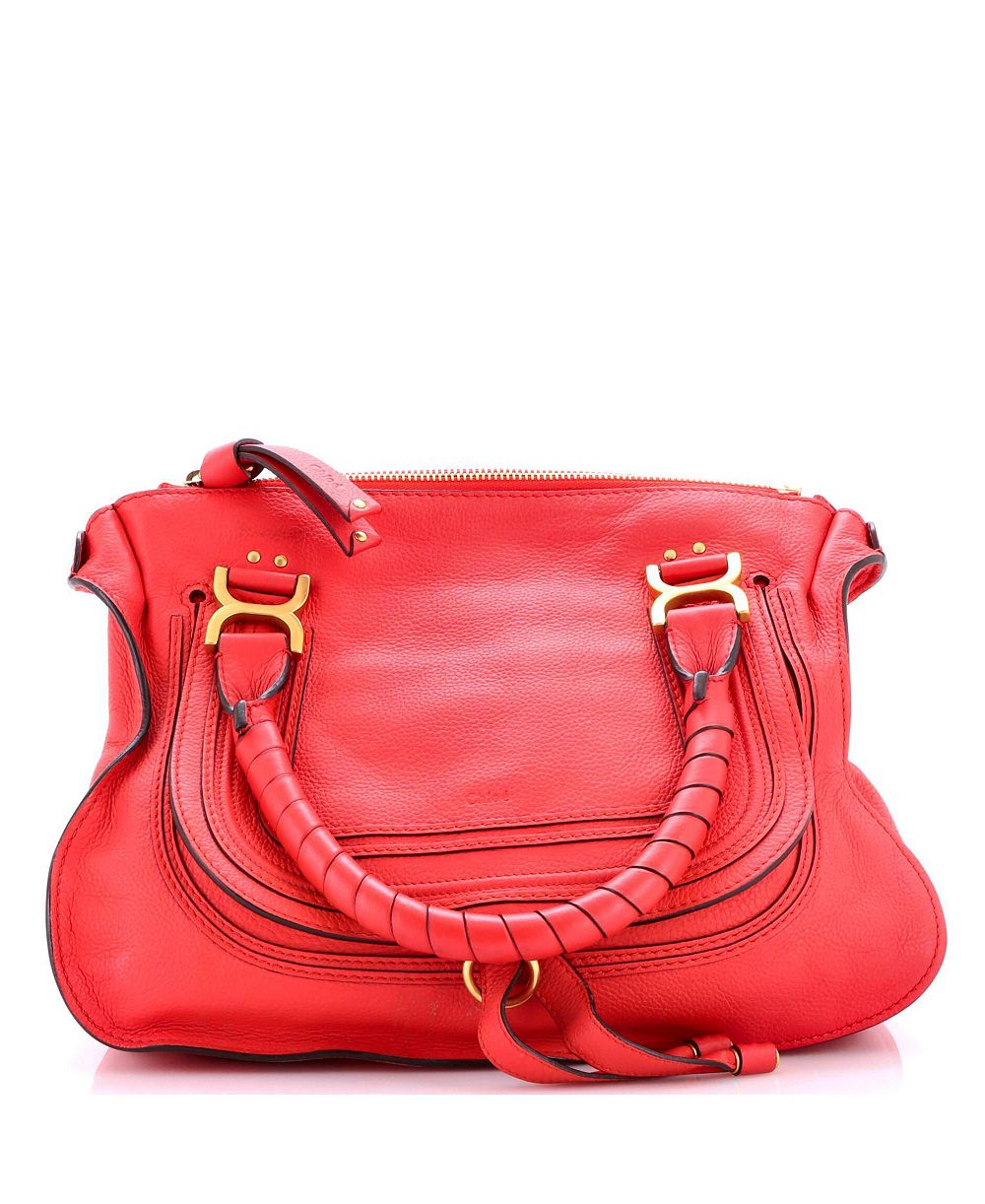 Б/у сумка через плечо Chloe Medium Marcie из кожи