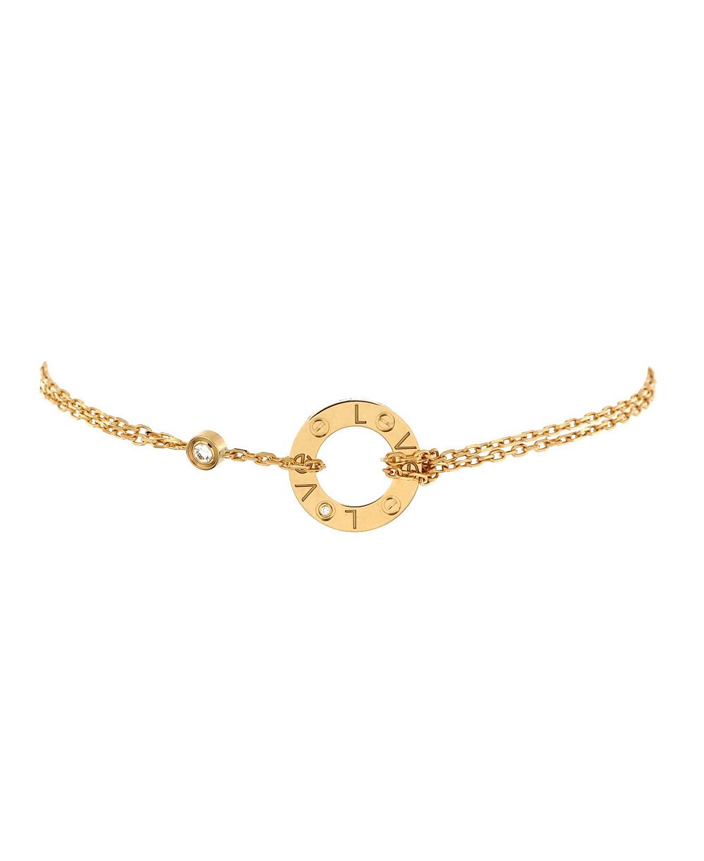 Браслет Cartier Love с 2 бриллиантами (б/у)