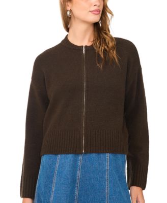Женская бомбер-куртка 1.STATE Mock-Neck Cropped Zip
