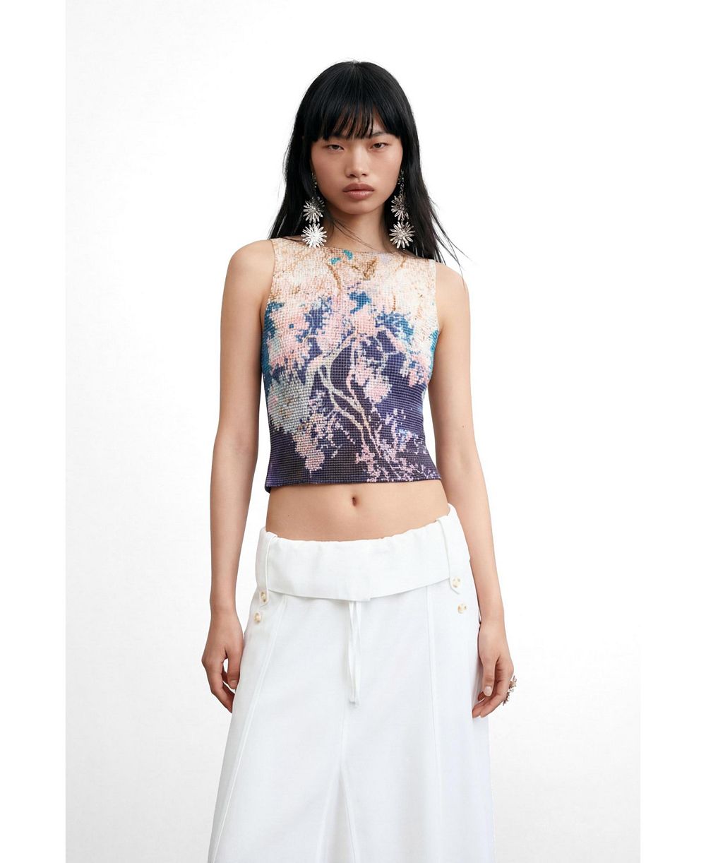 Женская Desigual принт sleeveless t-shirt