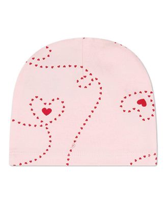 Детская шапочка MeMoi 1M- 6M "Entangled Hearts" 100% хлопок
