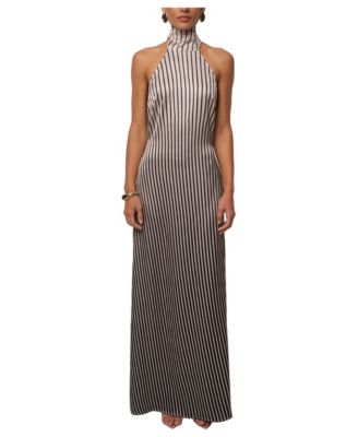 Платье JLUXLABEL Gleam макси в полоску женское