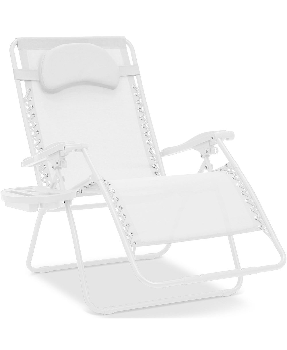 Шезлонг AOFAR Zero Gravity Folding Lounge Recliner с подстаканником