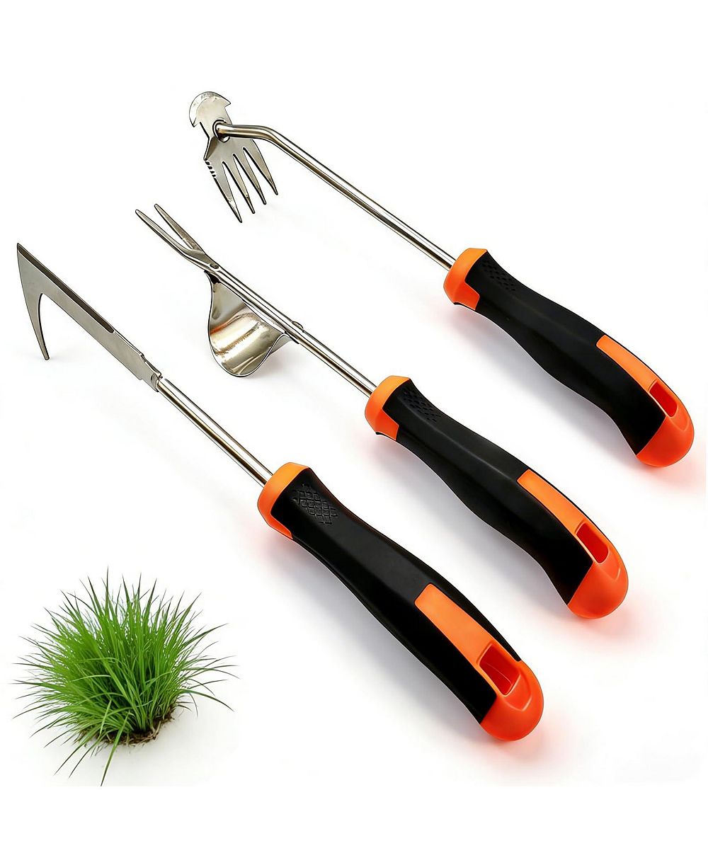 XDOVET Weed Puller Tool 3-Piece Garden Weeder Set