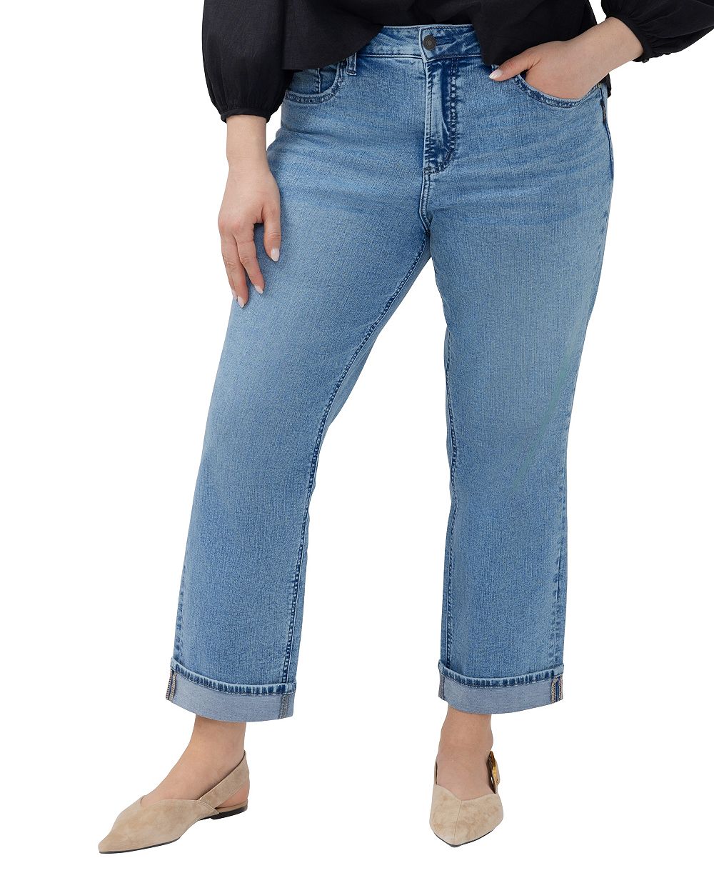 Джинсы Silver Jeans Co. Avery High-Rise Straight Plus Size