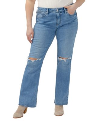 Silver Jeans Co. Джинсы Suki Plus Size с завышенной посадкой