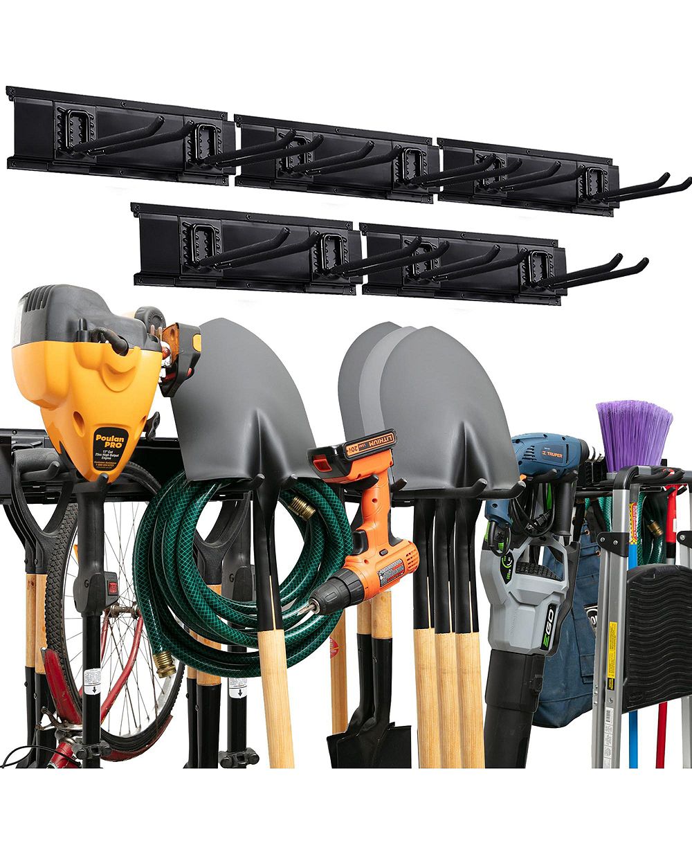 XDOVET Organizer Wall Mount Storrack Adjustable Hooks Anti-rust Garden Storage