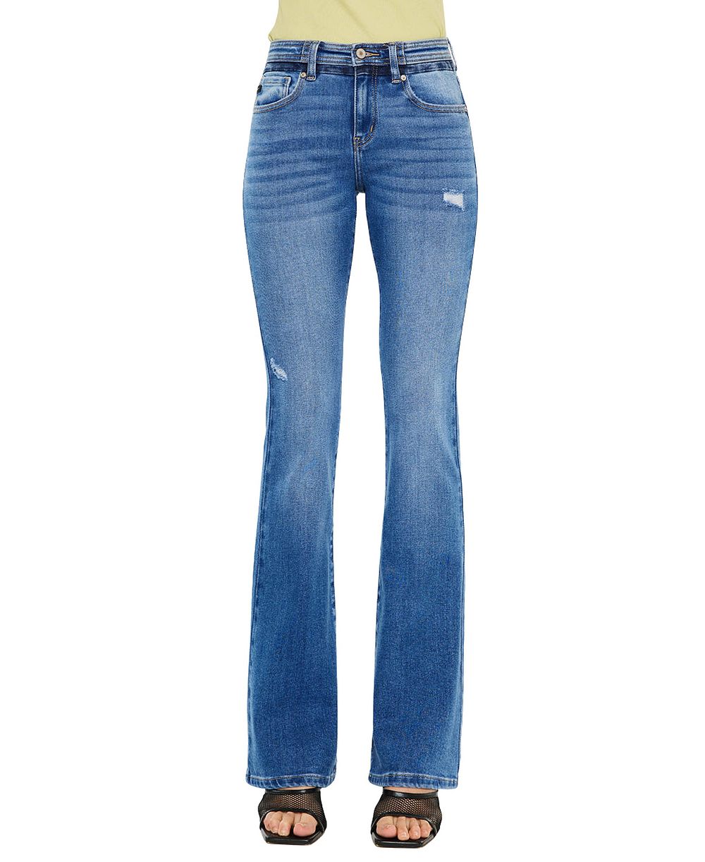KanCan Women's Kiera Mid Rise Bootcut Jeans