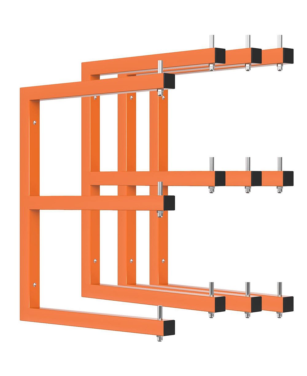 XDOVET Lumber Rack Wall Mount Heavy Duty Organizer Shelving Metal Storage System