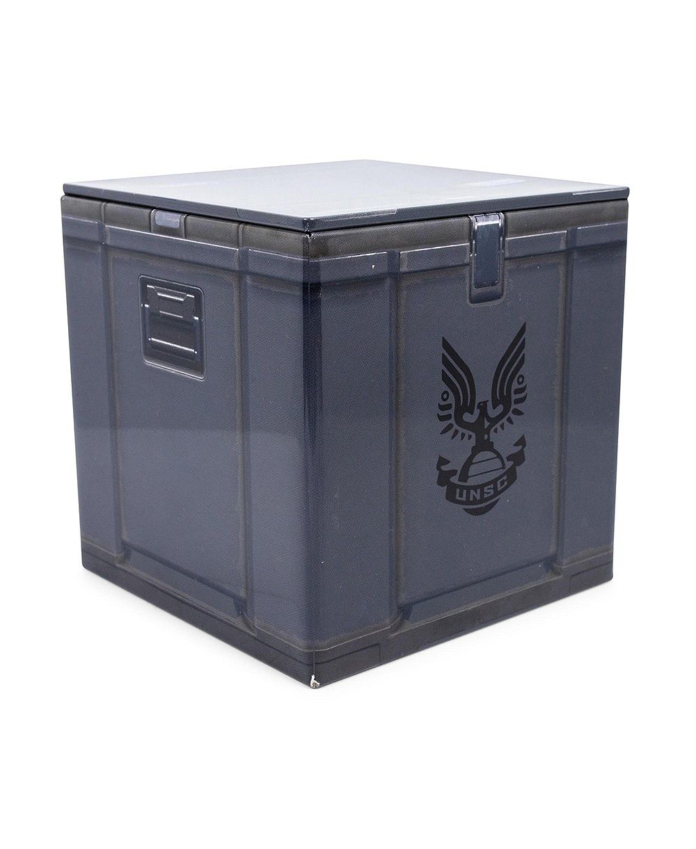HALO UNSC Ammo Crate Tin Storage Box Cube Organizer with Lid