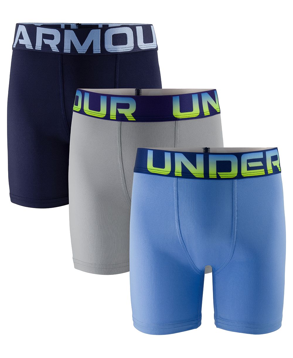 Трусы-боксеры Under Armour мужские Performance Tech однотонные, 3 шт.