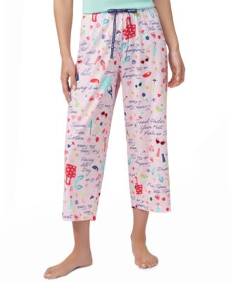 Брюки Hue Women's Printed Capri Mid-Rise