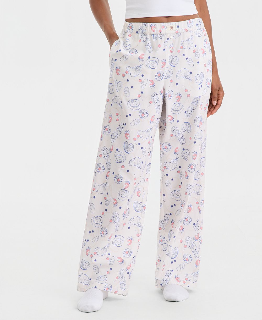 State of Day Women's Poplin Pajama Pants XS-3X, Macy's Exclusive