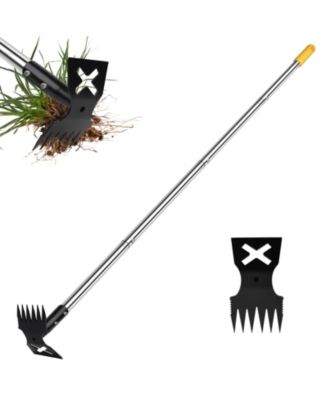 XDOVET Weed Puller Tool Gardening Set Hand Rake Hoe Remover