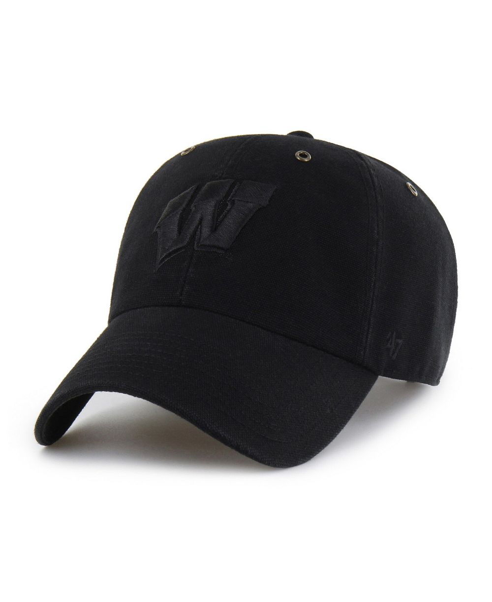 Carhartt x '47 Men's Black Wisconsin Badgers Clean Up Adjustable Hat