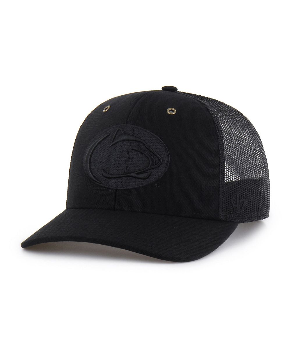 Мужская кепка Carhartt x '47 Penn State Nittany Lions Black Trucker Adjustable