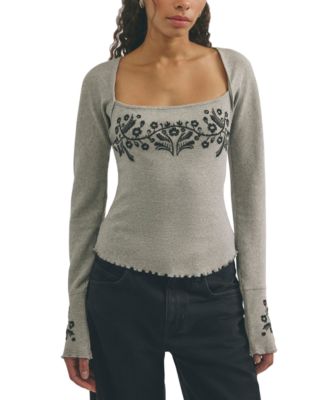 Женская футболка Free People Olivia трикотажная