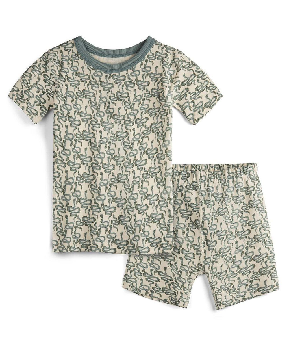 Детские пижамы Mightly из 100% органического хлопка, приталенные, 2 предмета, размер 2T-5T