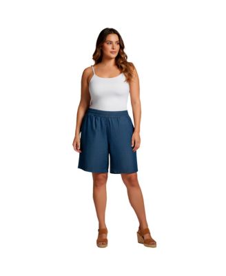 AVENUE Women's Wide-Leg Drawstring Short