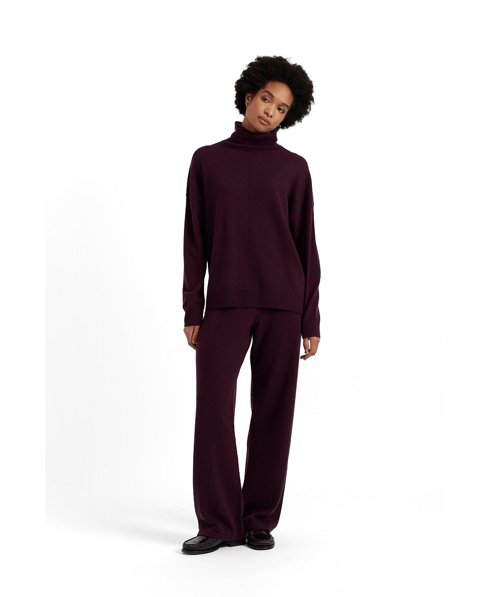 Chinti & Parker Women's Chinti and Parker Wool and Cashmere Wide Leg Track Pant