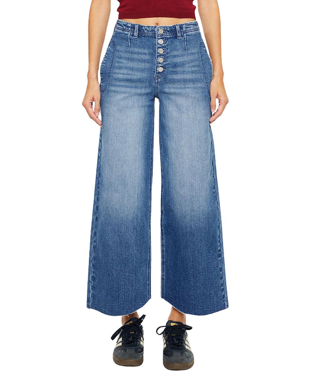 Джинсы KanCan Women's Aliana High Rise Crop Wide-Leg