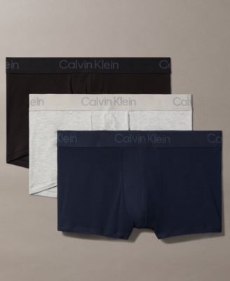 Мужские трусы-слипы Calvin Klein, набор из 3 шт., мягкий модал
