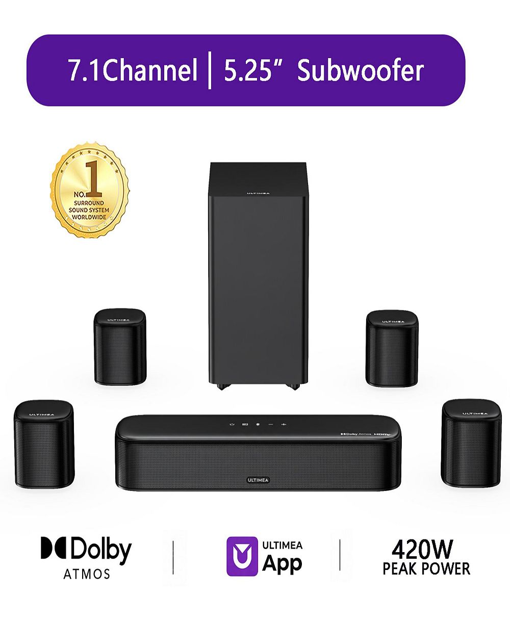 ULTIMEA Aura S5T Soundbar с Dolby Atmos и сабвуфером 5.25"