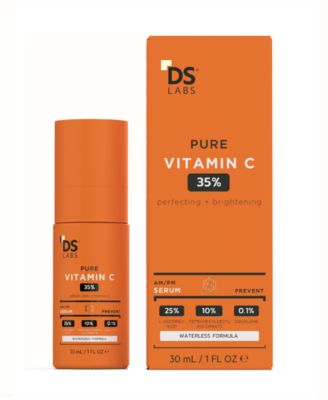 DS Laboratories Pure Vitamin C 35% Perfecting + Brightening Serum, 1 oz.
