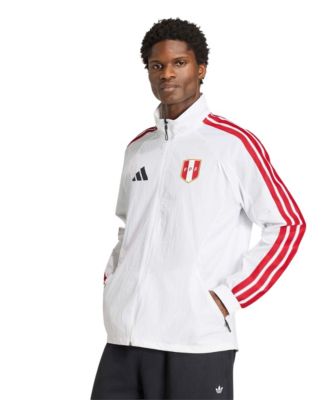 Мужская куртка Adidas White Peru National Team 2026 Home Full-Zip Game Day Anthem