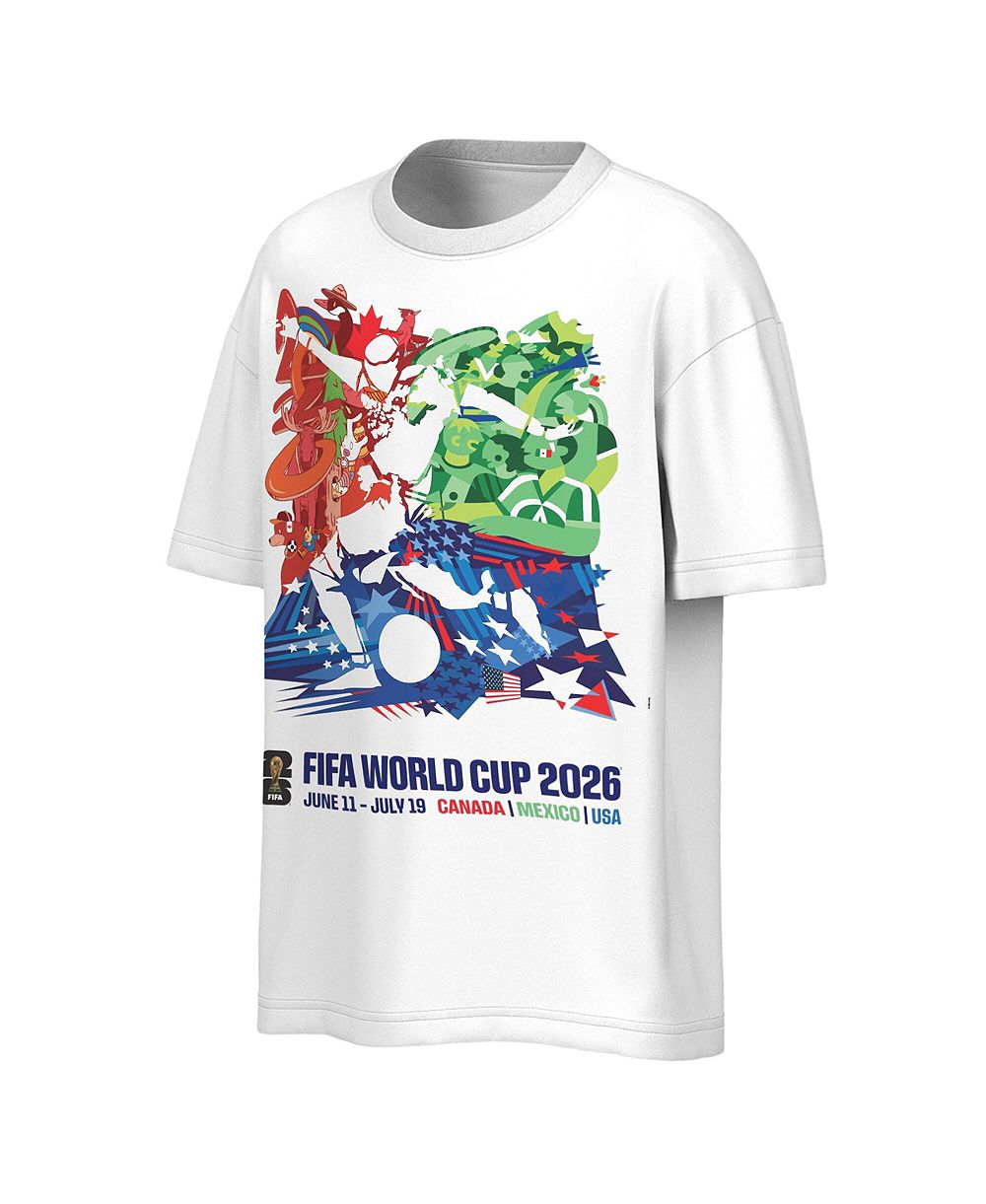Outerstuff Men's White FIFA World Cup 2026 Event Poster T-Shirt