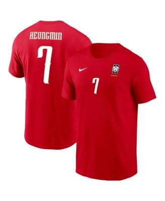 Детская футболка Nike Son Heung-Min Red South Korea National Team Name & Number