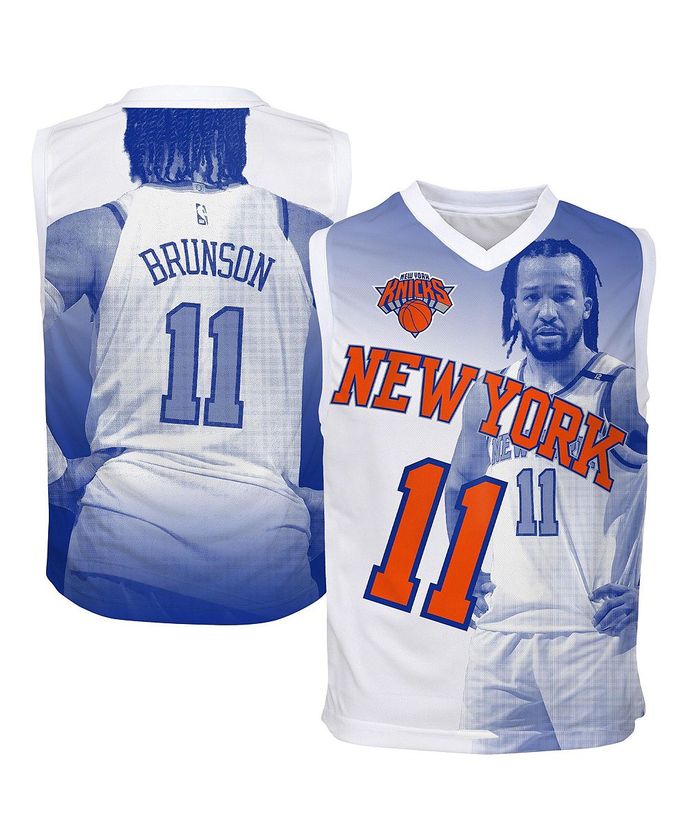 Детская джерси Outerstuff Jalen Brunson Blue New York Knicks Hometown Fashion