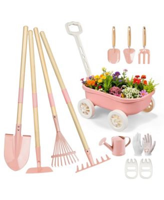 XDOVET Children's Gardening Cart Set Outdoor Educational Toy Tool Gift Box The Perfect Choice for Beach Yard Play Safe and Durable