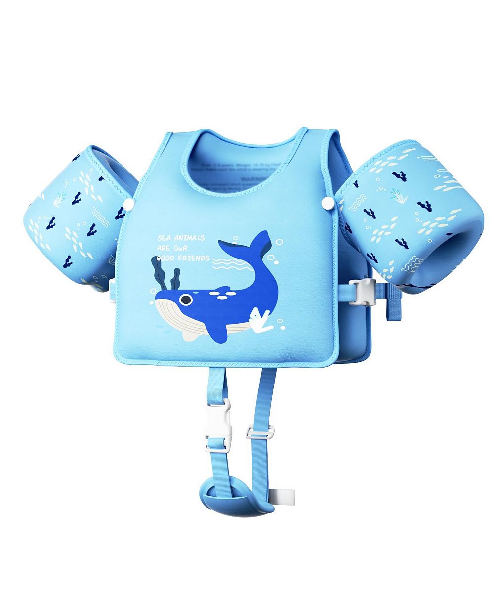 AOFAR Swim Vest Floaties Kids Adjustable Arm Jacket 1-7 Years