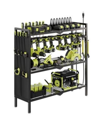 XDOVET Power Tool Organizer Cart Charging Station Drill Holder Rack